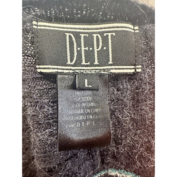 D.E.P.T. Cardigan Women Large (Fits like A Small) Wool Blend Open Front Sweater - Picture 15 of 16